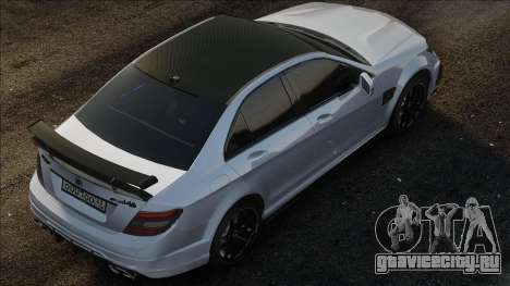 Mercedes-Benz C63 W204 White для GTA San Andreas