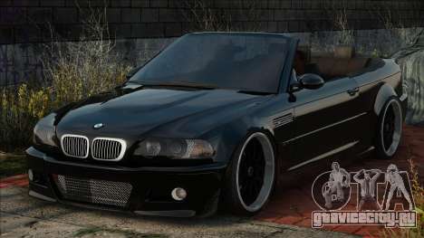 BMW M3 E46 Cabrio Blek для GTA San Andreas