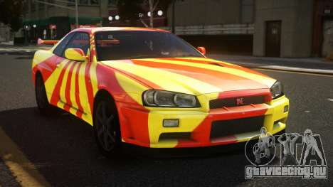 Nissan Skyline R34 Heroshi S2 для GTA 4