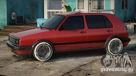 Volkswagen Golf 2 RED для GTA San Andreas