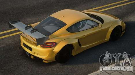 Porsche Cayman GTS 2015 Yellow для GTA San Andreas