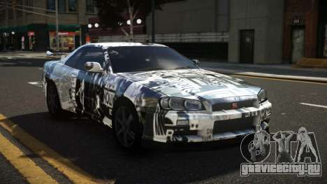 Nissan Skyline R34 Heroshi S7 для GTA 4