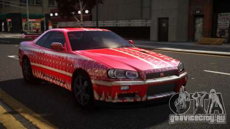 Nissan Skyline R34 Heroshi S1 для GTA 4