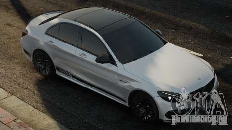 Mercedes-Benz C63 W205 - White для GTA San Andreas