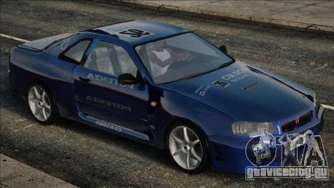 Nissan Skyline R34 Calsonic для GTA San Andreas