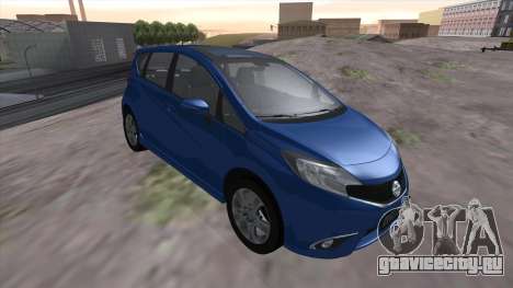 Nissan Note Euro 2014 для GTA San Andreas