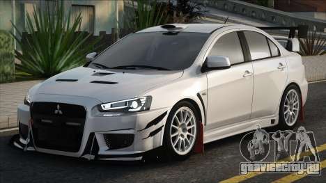 Mitsubishi Lancer Evolution 10 White для GTA San Andreas