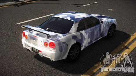 Nissan Skyline R34 Heroshi S10 для GTA 4