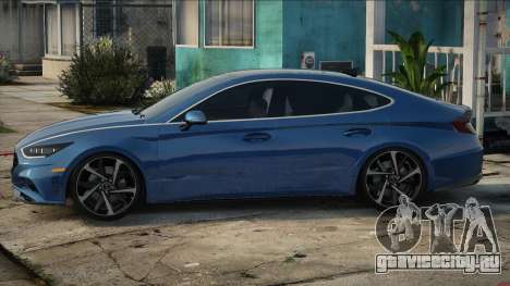 Hyundai Sonata Turbo 2020 Blue для GTA San Andreas