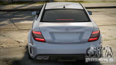 Mercedes-Benz C63 AMG Coupe Silver для GTA San Andreas