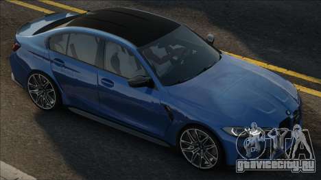 BMW M3 Competition G80 2021 Blue для GTA San Andreas