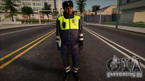 Сотрудник ГИБДД в зимней форме для GTA San Andreas