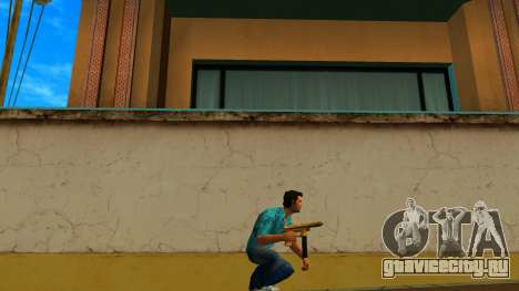 Tec-9 Texture Gold для GTA Vice City