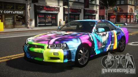 Nissan Skyline R34 Heroshi S4 для GTA 4