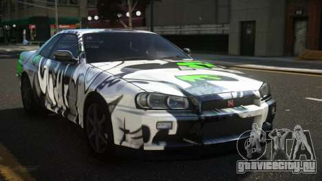 Nissan Skyline R34 Heroshi S5 для GTA 4