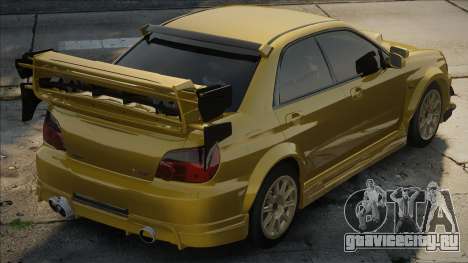 Subaru WRX STI Yellow для GTA San Andreas