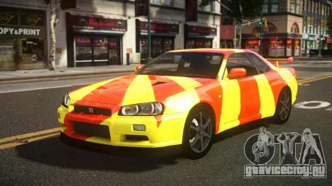 Nissan Skyline R34 Heroshi S2 для GTA 4