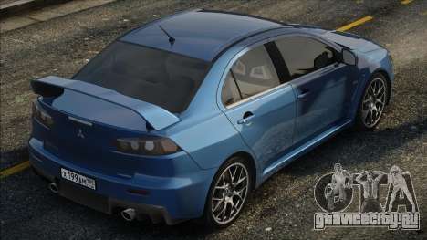 Mitsubishi Lancer Evolution Blu для GTA San Andreas