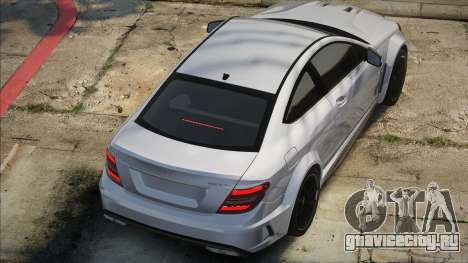 Mercedes-Benz C63 AMG Coupe Silver для GTA San Andreas