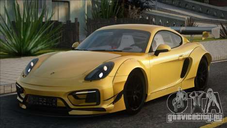 Porsche Cayman GTS 2015 Yellow для GTA San Andreas