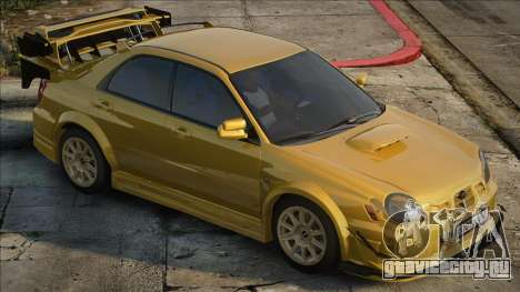 Subaru WRX STI Yellow для GTA San Andreas