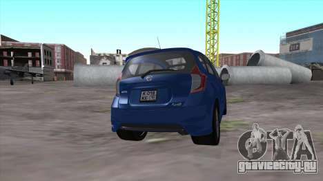 Nissan Note Euro 2014 для GTA San Andreas