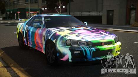 Nissan Skyline R34 Heroshi S4 для GTA 4