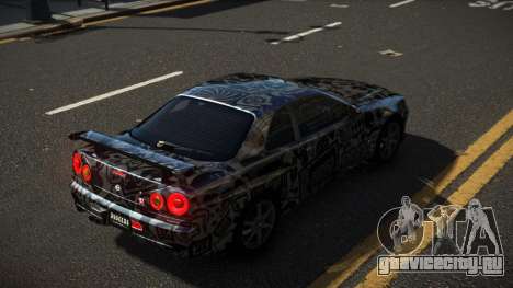 Nissan Skyline R34 Heroshi S14 для GTA 4