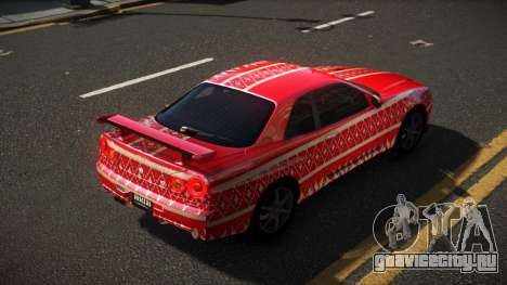 Nissan Skyline R34 Heroshi S1 для GTA 4