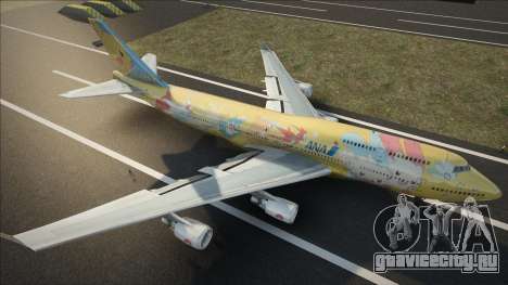 ANA In a Pokemon Livery B747-400 Skin для GTA San Andreas