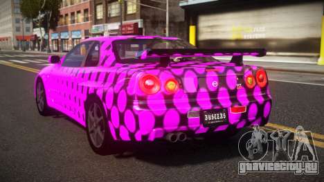 Nissan Skyline R34 Heroshi S8 для GTA 4