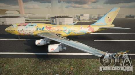 ANA In a Pokemon Livery B747-400 Skin для GTA San Andreas