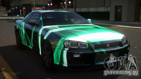 Nissan Skyline R34 Heroshi S3 для GTA 4