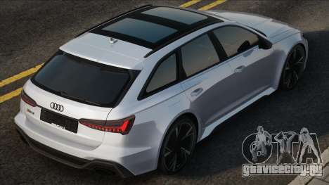 Audi RS6 Avant 2020 White для GTA San Andreas