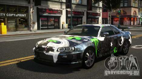 Nissan Skyline R34 Heroshi S5 для GTA 4