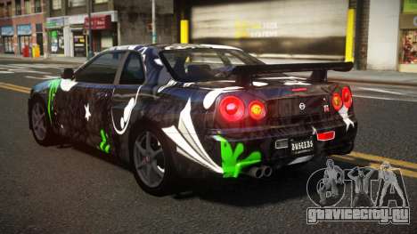 Nissan Skyline R34 Heroshi S5 для GTA 4