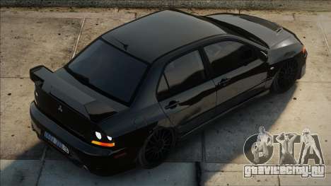 Mitsubishi Lancer Evolution IX Blek для GTA San Andreas