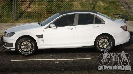 Mercedes-Benz C63 W204 White для GTA San Andreas