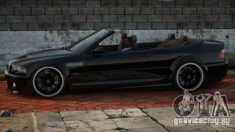 BMW M3 E46 Cabrio Blek для GTA San Andreas