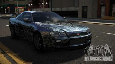 Nissan Skyline R34 Heroshi S14 для GTA 4