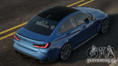 BMW M3 Competition G80 2021 Blue для GTA San Andreas