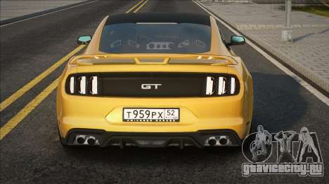 2018 Ford Mustang GT [Yellow] для GTA San Andreas