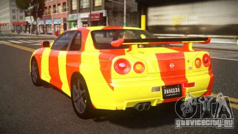 Nissan Skyline R34 Heroshi S2 для GTA 4