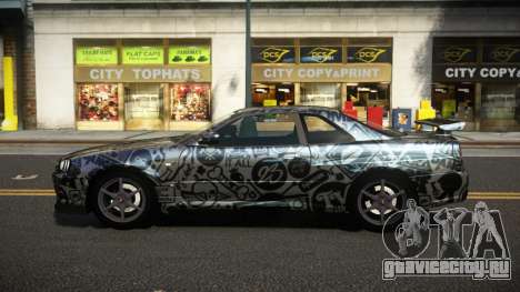 Nissan Skyline R34 Heroshi S14 для GTA 4