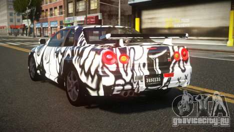 Nissan Skyline R34 Heroshi S6 для GTA 4