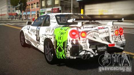 Nissan Skyline R34 Heroshi S7 для GTA 4