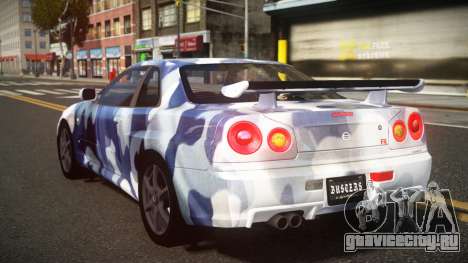 Nissan Skyline R34 Heroshi S10 для GTA 4