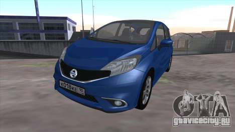 Nissan Note Euro 2014 для GTA San Andreas