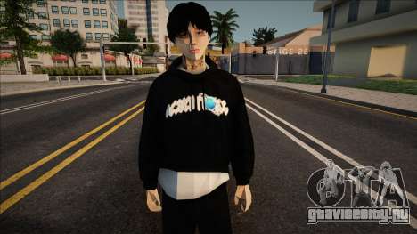 Молодой парень в стильном худи для GTA San Andreas