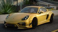 Porsche Cayman GTS 2015 Yellow для GTA San Andreas